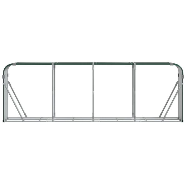 vidaXL z&ouml;ld horganyzott ac&eacute;l fat&ouml;rzstart&oacute; 300 x 45 x 100 cm