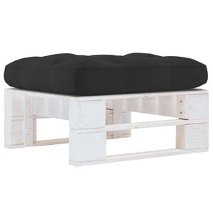 vidaXL feh&eacute;r impregn&aacute;lt fenyőfa kerti raklapzs&aacute;moly