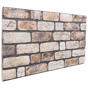 vidaXL Fali panelek 10 db 100 x 50 cm Vil&aacute;gos Barna EPS Hab