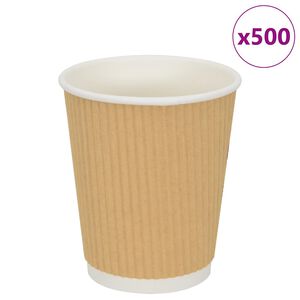 vidaXL 500 db barna pap&iacute;r k&aacute;v&eacute;scs&eacute;sz&eacute;k 8oz 200ml