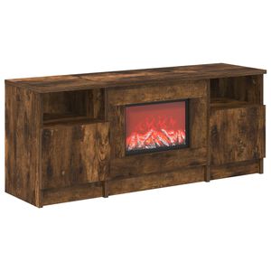 vidaXL Elektromos kandall&oacute; F&uuml;st&ouml;s T&ouml;lgy 98 x 28,5 x 40,5 cm Szerelt fa