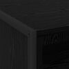 vidaXL &Eacute;jjeli asztal fi&oacute;kkal Fekete t&ouml;lgy 50 x 39,5 x 50 cm Faanyag