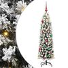 vidaXL Mű kar&aacute;csonyfa 150 LED-del Z&ouml;ld 150 cm PVC, ac&eacute;l &eacute;s műanyag