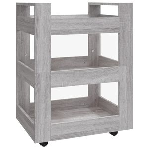 vidaXL sz&uuml;rke sonoma szerelt fa zs&uacute;rkocsi 60 x 45 x 80 cm