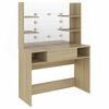 vidaXL t&ouml;lgysz&iacute;nű LED-es MDF sminkasztal 100 x 40 x 135 cm