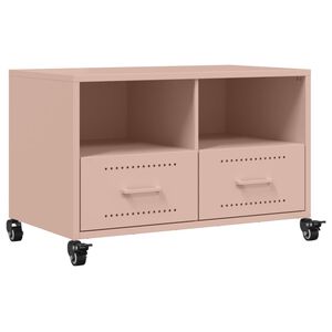 vidaXL r&oacute;zsasz&iacute;n ac&eacute;l TV-szekr&eacute;ny 68 x 39 x 43,5 cm