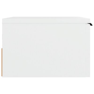vidaXL fehér falra szerelhető éjjeliszekrény 34 x 30 x 20 cm