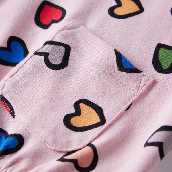 Rózsaszín gyerekpulóver 140