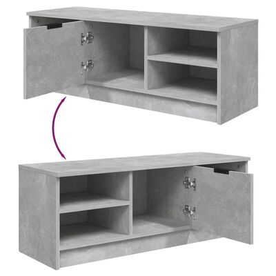 vidaXL betonszürke szerelt fa TV-szekrény 102 x 35,5 x 36,5 cm
