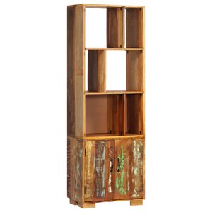 vidaXL t&ouml;m&ouml;r &uacute;jrahasznos&iacute;tott fa k&ouml;nyvespolc 60 x 35 x 180 cm
