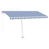 vidaXL k&eacute;k &eacute;s feh&eacute;r k&eacute;zzel kih&uacute;zhat&oacute; p&oacute;zn&aacute;s napellenző 400 x 300 cm