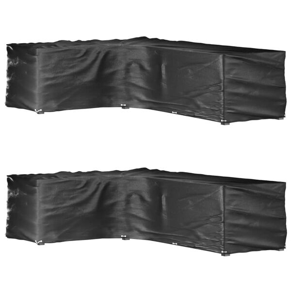 vidaXL 2 db L-alak&uacute; kerti b&uacute;torhuzat 18 fűzőlyukkal 220x285x80 cm