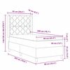 vidaXL Box Spring &aacute;gy matracmal S&ouml;t&eacute;tsz&uuml;rke 90 x 200 cm sz&ouml;vet