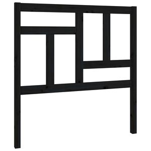 vidaXL fekete t&ouml;m&ouml;r fenyőfa &aacute;gyfejt&aacute;mla 95,5 x 4 x 100 cm