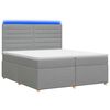 vidaXL Boxspring &aacute;gy matraccal Vil&aacute;gossz&uuml;rke 200 x 200 cm Sz&ouml;vet