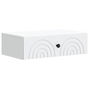 vidaXL Fali oldalt&aacute;bla Feh&eacute;r 59 x 34,5 x 17 cm Szerelt Fa