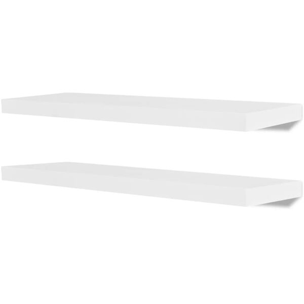 vidaXL 4 db fehér fali polc 80 cm