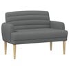 vidaXL Gombra tűz&ouml;tt loveseat S&ouml;t&eacute;tsz&uuml;rke 116 x 67 x 80 cm Sz&ouml;vet