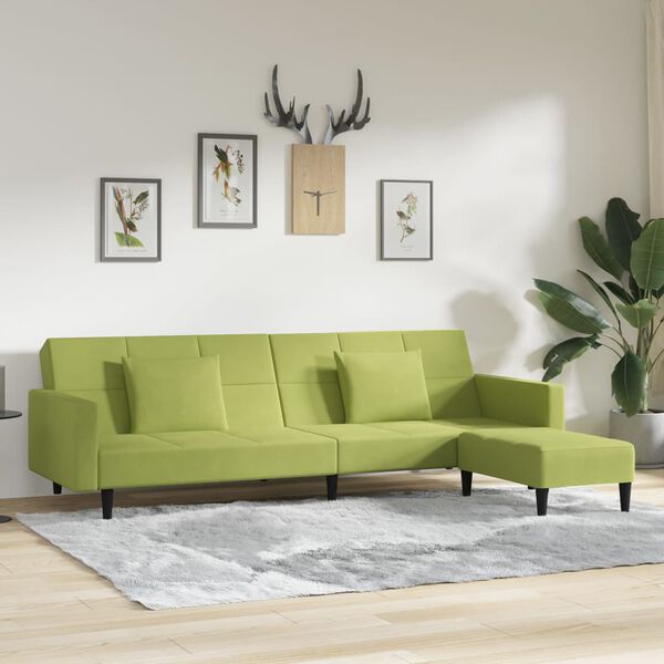 vidaXL vil&aacute;gosz&ouml;ld b&aacute;rsony kanap&eacute;&aacute;gy k&eacute;t p&aacute;rn&aacute;val &eacute;s l&aacute;btart&oacute;val