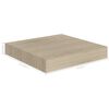 vidaXL 2 db tölgyszínű MDF lebegő fali polc 23 x 23,5 x 3,8 cm