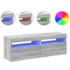 vidaXL 2 db sz&uuml;rke sonoma sz&iacute;nű TV-szekr&eacute;ny LED-ekkel 60 x 35 x 40 cm