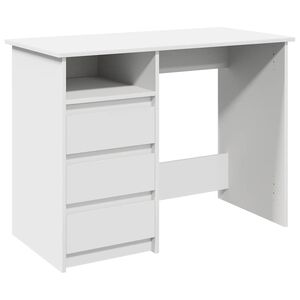 vidaXL feh&eacute;r szerelt fa &iacute;r&oacute;asztal 102 x 50 x 75 cm