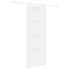 vidaXL Cs&uacute;sz&oacute; ajt&oacute; 78 x 211 cm Szerelt Fa Feh&eacute;r