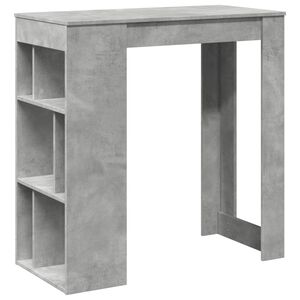 vidaXL betonsz&uuml;rke szerelt fa t&aacute;rol&oacute;rekeszes b&aacute;rasztal 102x50x103,5 cm