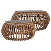 vidaXL 2 db term&eacute;szetes rattan doh&aacute;nyz&oacute;asztal