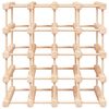 vidaXL tömör fenyőfa bortartó 20 palackhoz 46,5x23x46,5 cm