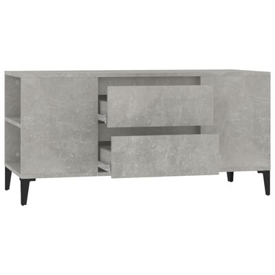 vidaXL betonszürke szerelt fa TV-szekrény 102 x 44,5 x 50 cm