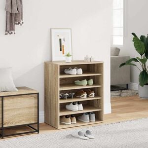 vidaXL sonoma t&ouml;lgy sz&iacute;nű szerelt fa cipősszekr&eacute;ny 60 x 35 x 70 cm