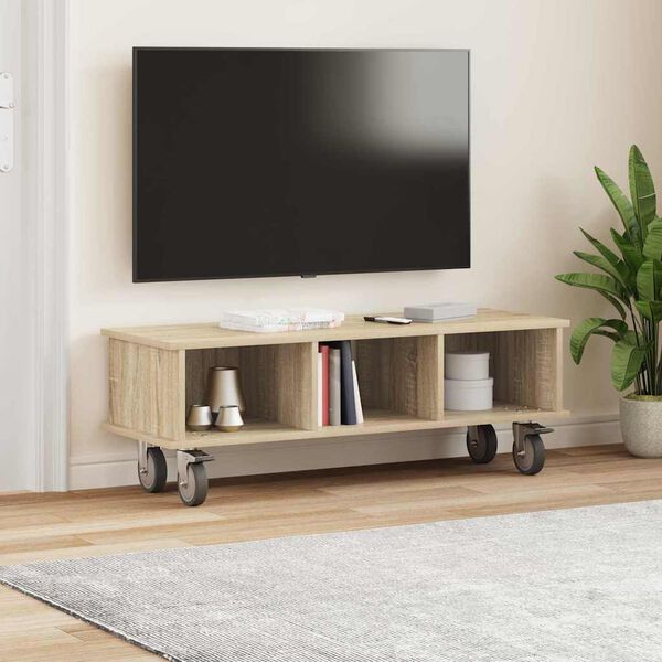 vidaXL TV &aacute;llv&aacute;ny Sonoma t&ouml;lgy 100 x 35 x 35 cm Faanyag