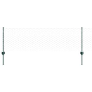 vidaXL Hatsz&ouml;gletű ker&iacute;t&eacute;s oszlopokkal 10 x 0,6 m PVC-bevonatos ac&eacute;l