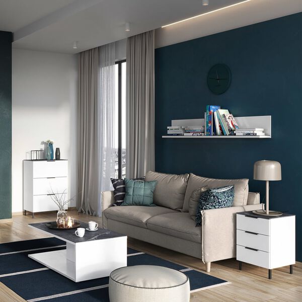 Germania GW-California feh&eacute;r &eacute;s m&aacute;rv&aacute;ny &eacute;jjeliszekr&eacute;ny 41x40x60 cm