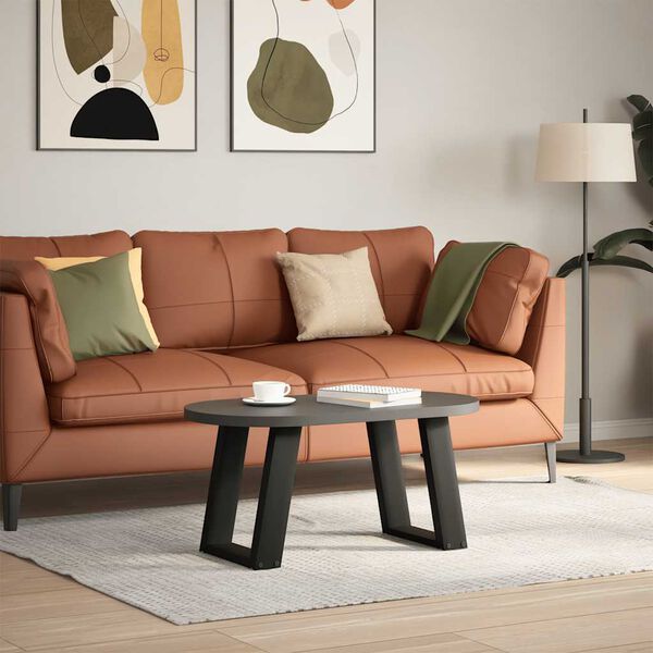 vidaXL 2 db fekete, U alak&uacute; ac&eacute;l doh&aacute;nyz&oacute;asztal l&aacute;b 38x(42-43) cm