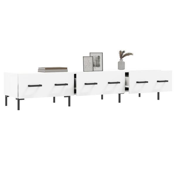vidaXL fehér szerelt fa TV-szekrény 150 x 35 x 55 cm