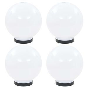 vidaXL 4 db LED g&ouml;mbl&aacute;mpa 20 cm PMMA