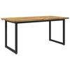 vidaXL N&eacute;gyzet Alak&uacute; &Eacute;tkezőasztal 160 x 70 x 75 cm T&ouml;m&ouml;r Ak&aacute;cfa Feh&eacute;r