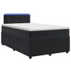 vidaXL Boxspring &aacute;gy matraccal fejt&aacute;ml&aacute;val Fekete 120 x 190 cm B&aacute;rsony
