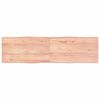 vidaXL vil&aacute;gosbarna kezelt t&ouml;m&ouml;r asztallap 180x50x(2-6) cm