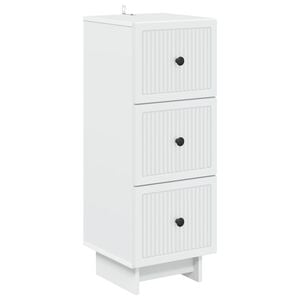 vidaXL Fi&oacute;kos szekr&eacute;ny Feh&eacute;r 33 x 34,5 x 90 cm Szerelt Fa