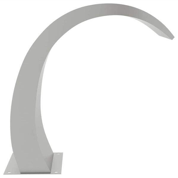 vidaXL 304-es rozsdamentes acél medenceszökőkút LED-ekkel 22x60x70 cm