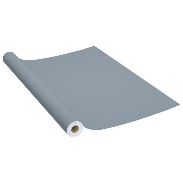 vidaXL szürke öntapadó PVC bútorfólia 500 x 90 cm