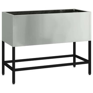 vidaXL Magas Kerti Cser&eacute;p Ez&uuml;st 60 x 26 x 45 cm Horganyzott ac&eacute;l