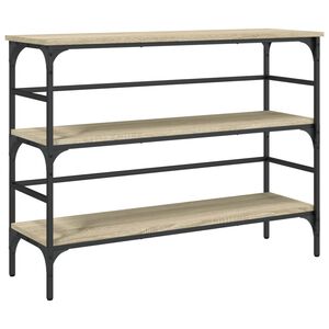 vidaXL sonoma t&ouml;lgy sz&iacute;nű szerelt fa doh&aacute;nyz&oacute;asztal 100x32x75 cm