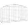 vidaXL íves horganyzott vas gabion kosár 200x50x100/120 cm