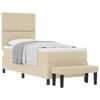 vidaXL Boxrug&oacute;s &aacute;gy fejt&aacute;ml&aacute;val Kr&eacute;m 80 x 200 cm sz&ouml;vet
