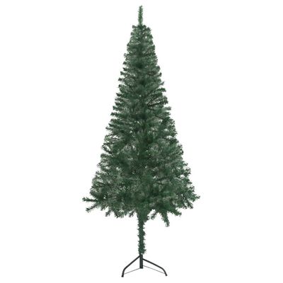 vidaXL zöld PVC megvilágított sarok műkarácsonyfa 150 cm