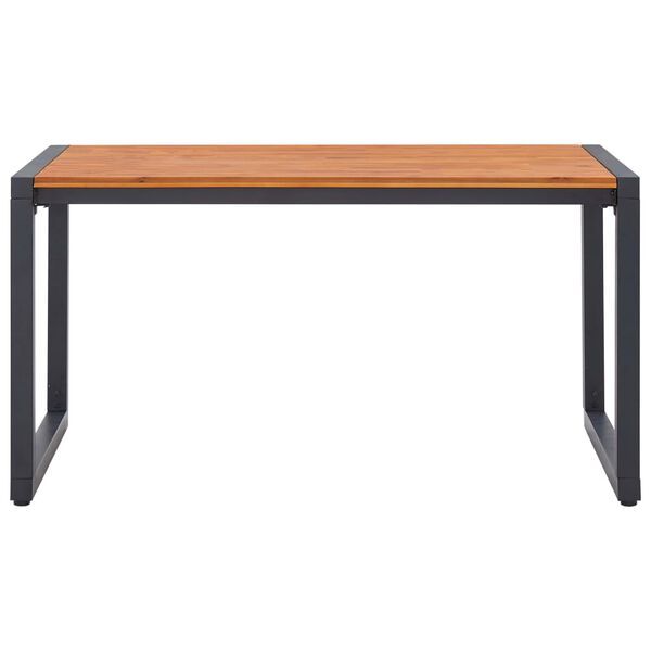 vidaXL 5 r&eacute;szes fekete kerti &eacute;tkezőgarnit&uacute;ra